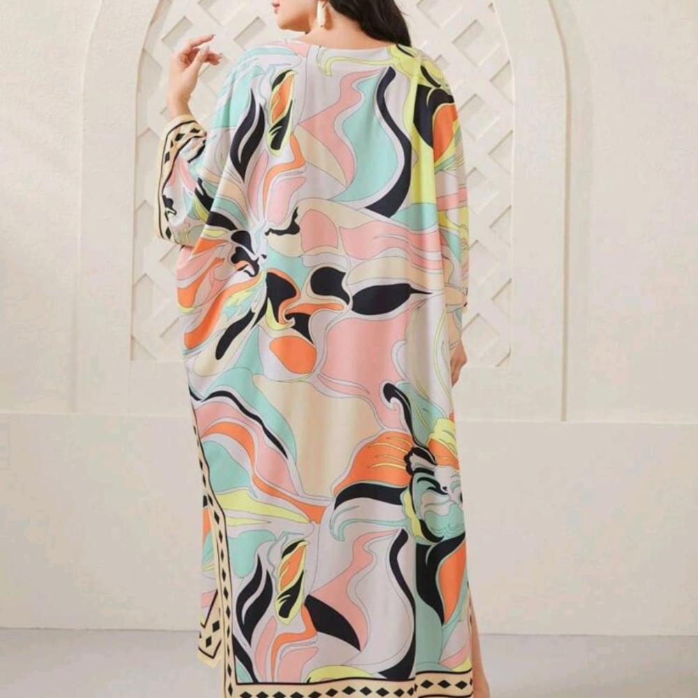 Elegant Multicolor Maxi Dress - Picture 4 of 5